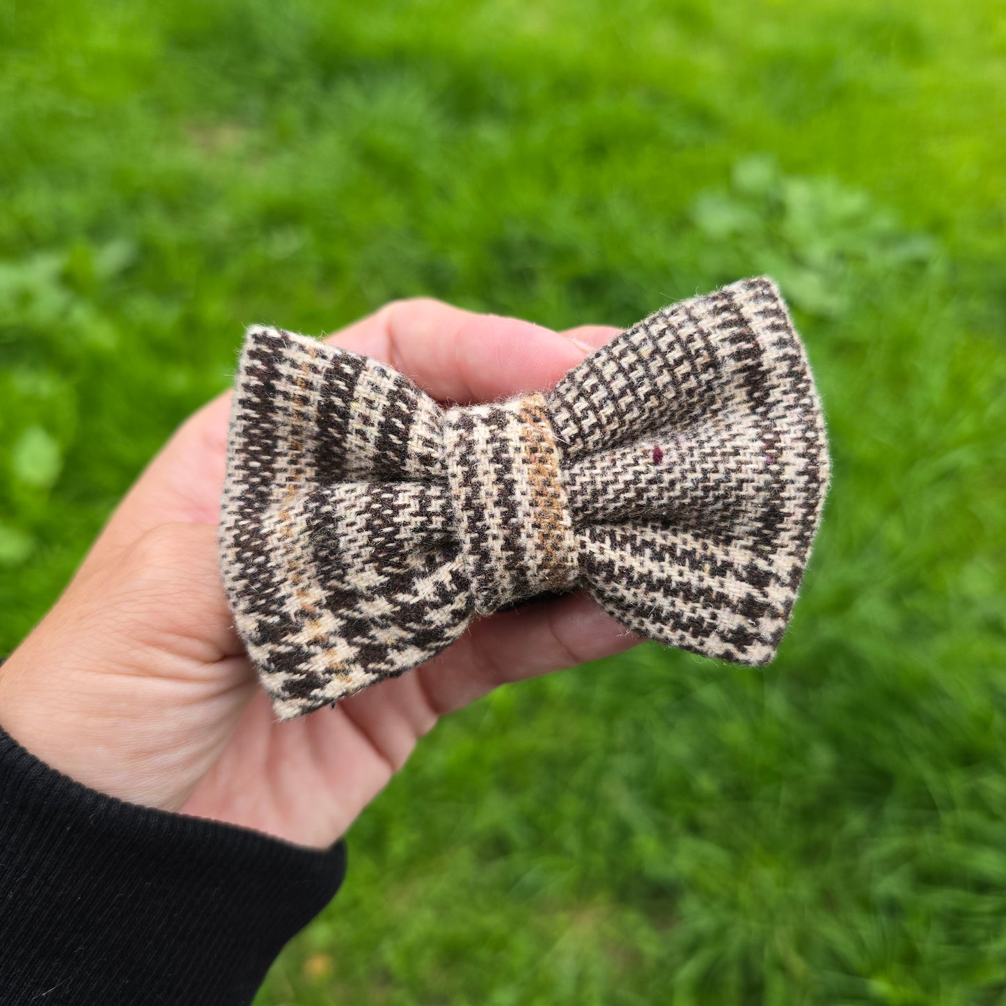 Brown Glen Check Classic Bow Tie