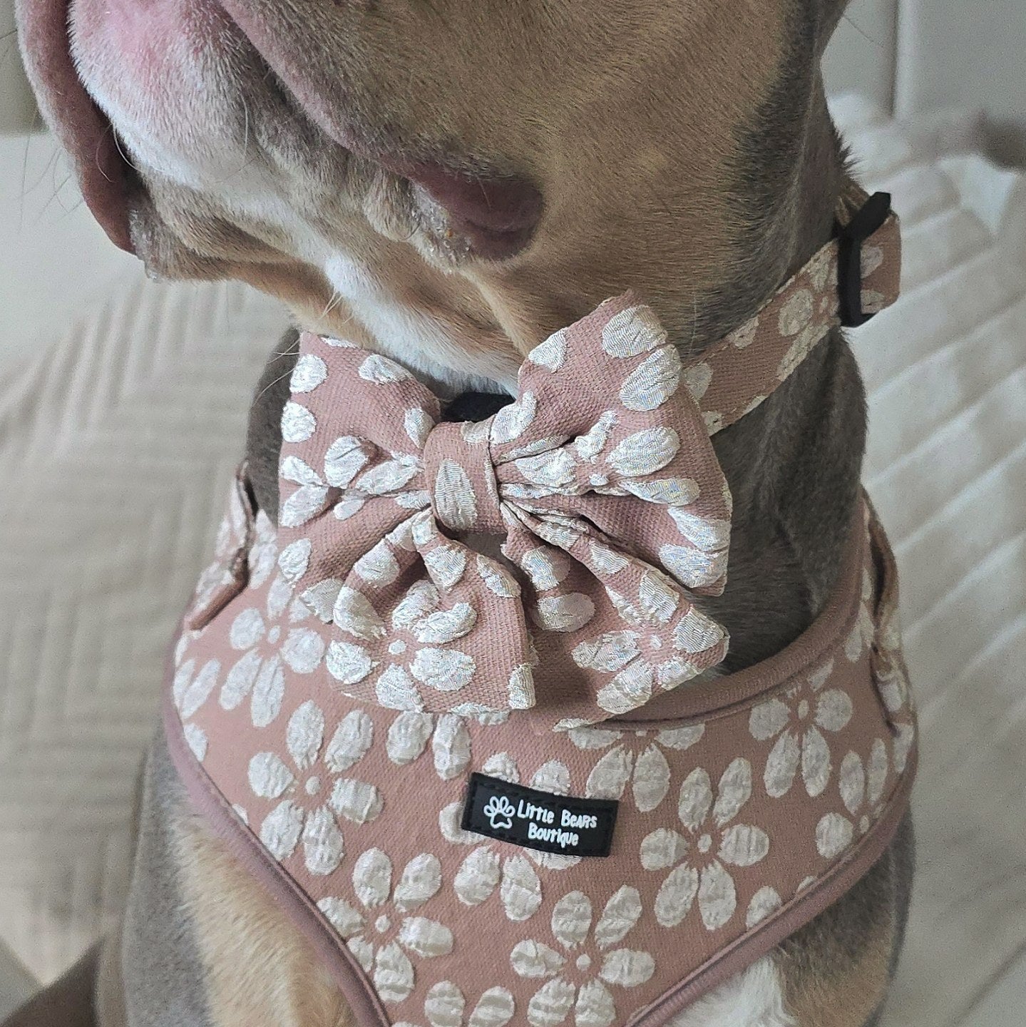 Golden Petals Sailor Bow Tie