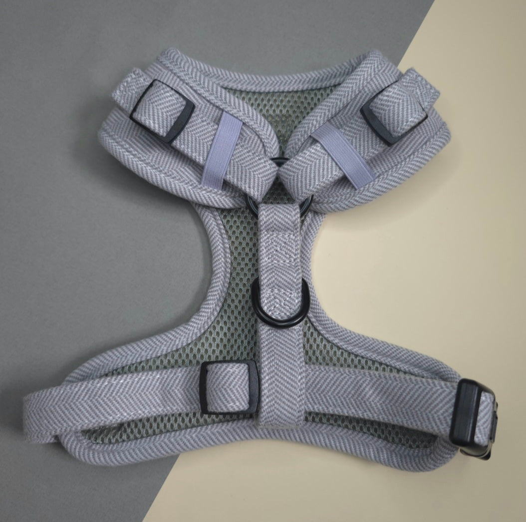 Grey Herringbone Tweed 3 piece Bundle