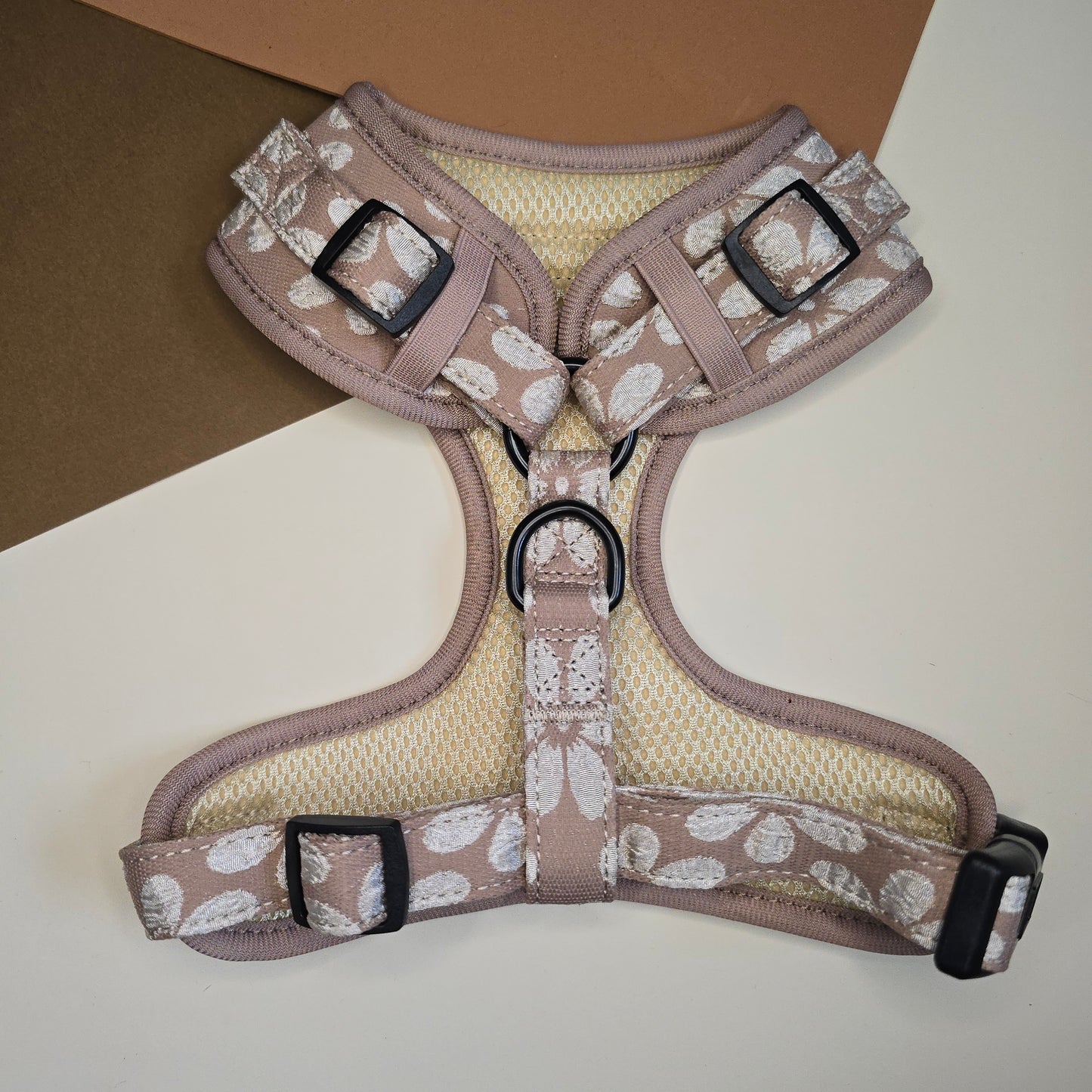 Neutral Floral Jacquard Harness