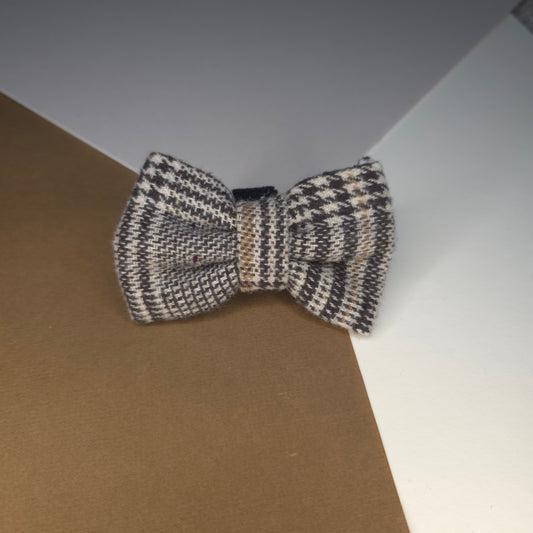 Brown Glen Check Classic Bow Tie