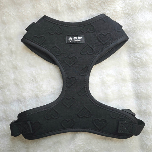 Black Heart Embroidery Harness