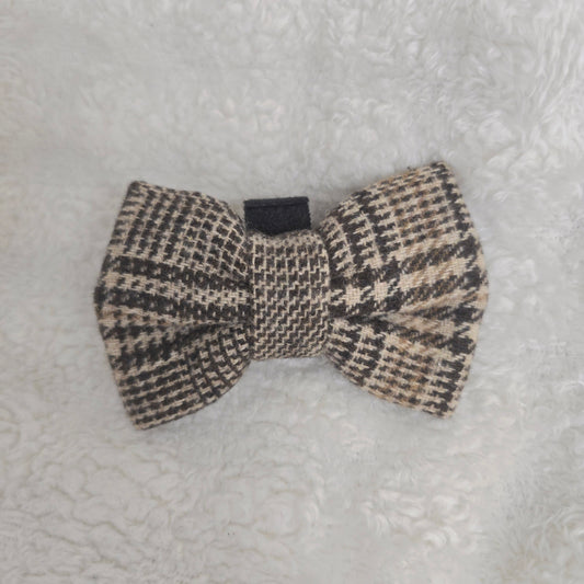 Brown Glen Check Classic Bow Tie