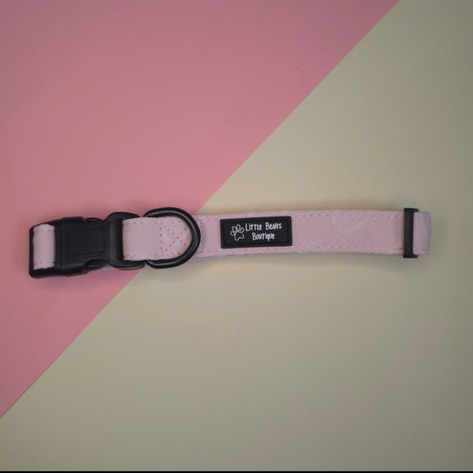 Pink Heart Embroidery Collar